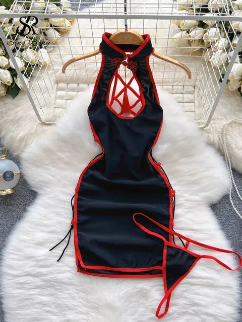 Slim Erotic Short Night Dress Pendant