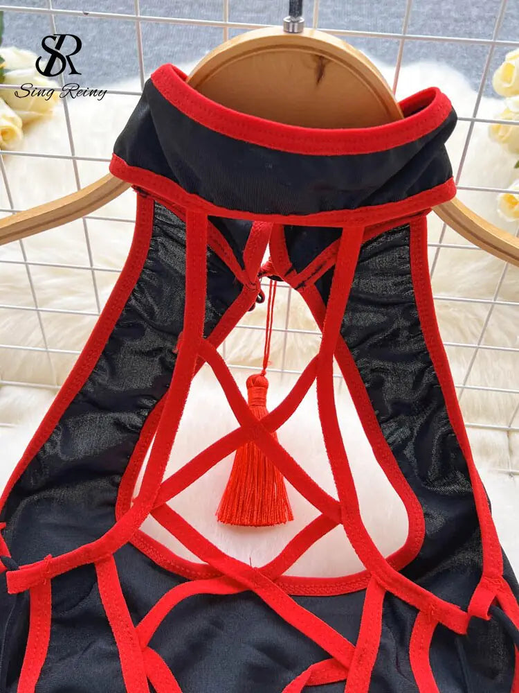 Slim Erotic Short Night Dress Pendant