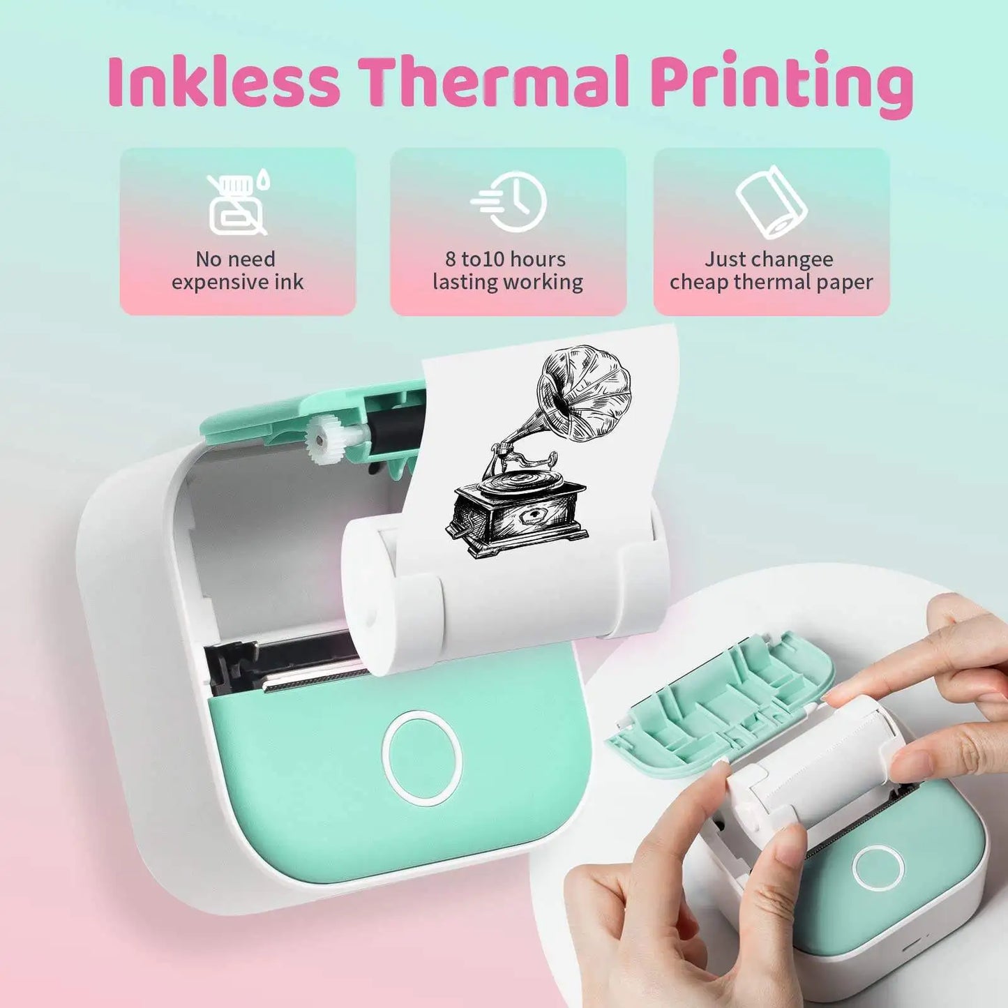 Pocket Genius: Portable Mini Thermal Label Printer