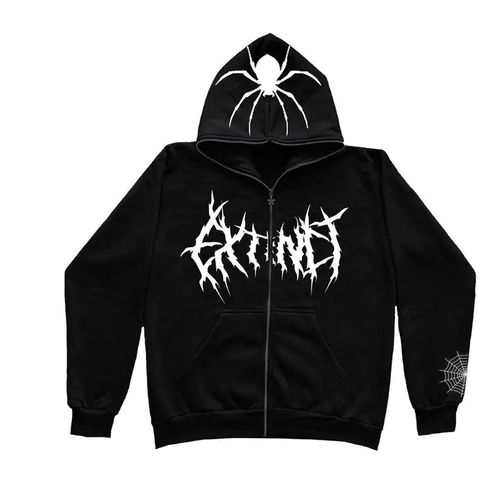 Spyder Unisex Black Zip Hoodies