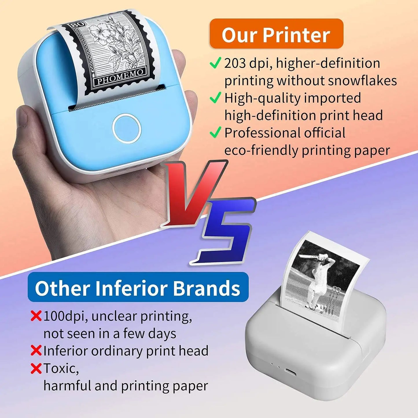 Pocket Genius: Portable Mini Thermal Label Printer
