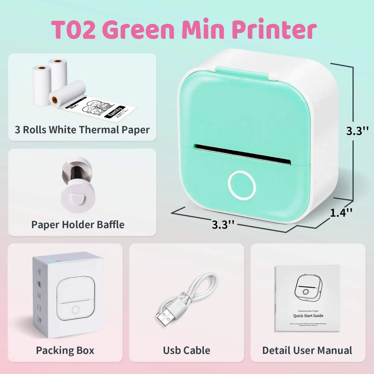 Pocket Genius: Portable Mini Thermal Label Printer