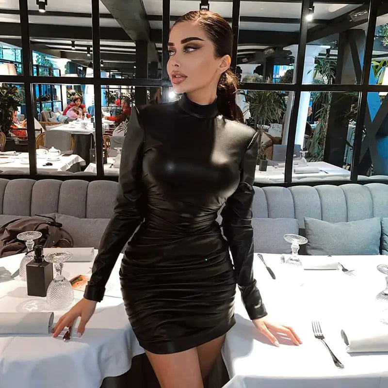 Fetish PU Leatherette Dress